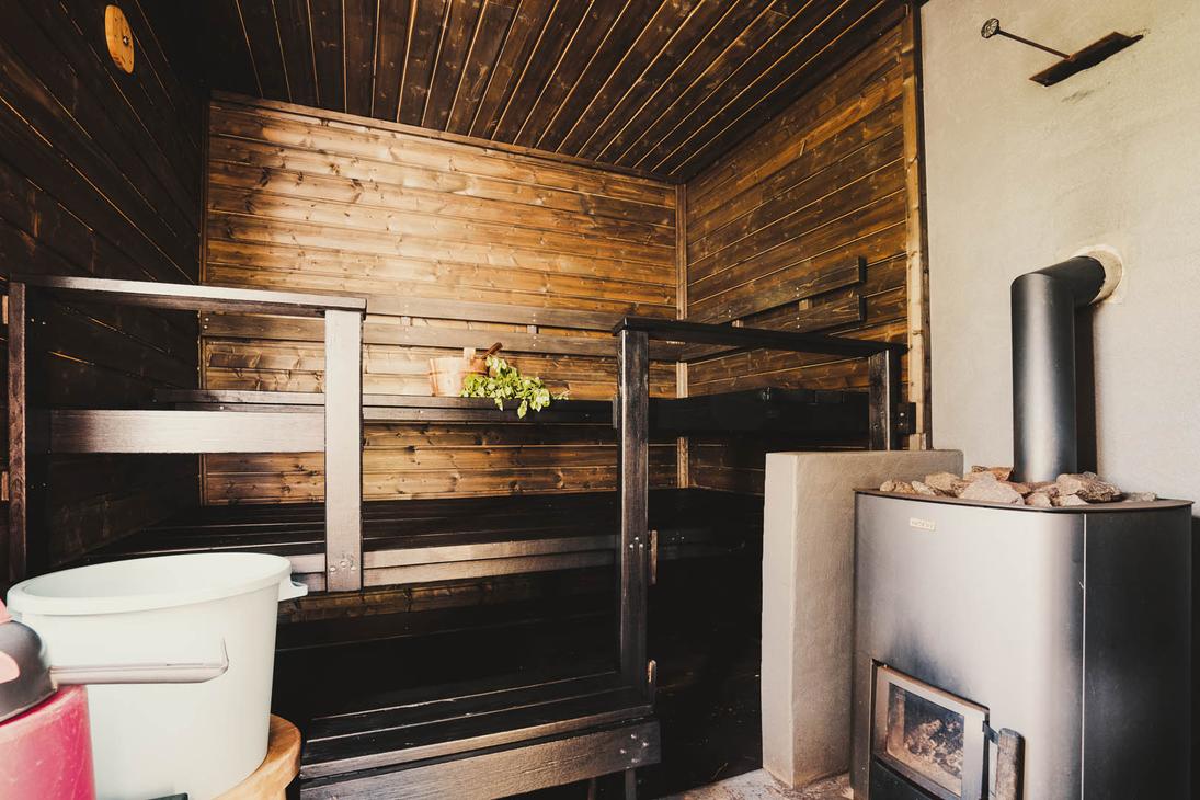 Venejoen Piilo, Kuohu-mökin tummasävyinen sauna