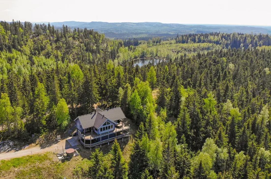 Kolin Kajon huvila metsäisessä vaaramaisemassa kesällä